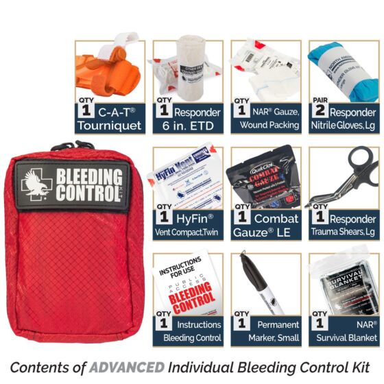 Public Access Individual Bleeding Control Kit - Nylon