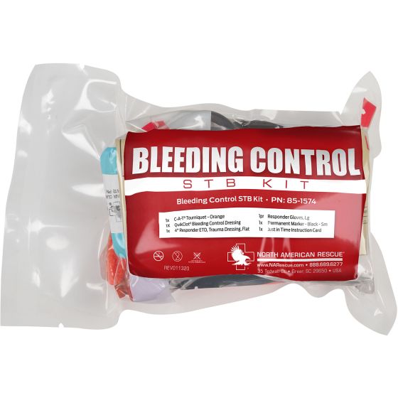 Public Access Individual Bleeding Control Kit - Vacuum Sealed