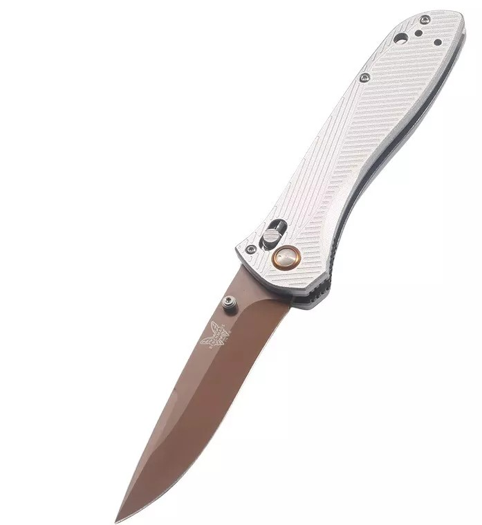 Benchmade Seven | Ten™ | Gray Aluminum | Recurve